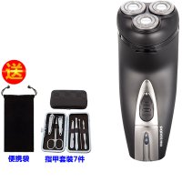 电动刮胡刀充电式剃须刀男士须刨刀锑弟替须刀三刀头 PS192+袋子+指甲套装