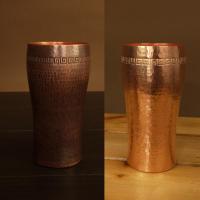 烧烤煎锅烤肉盘平底锅 纯紫铜防烫 烧烤盘 啤酒杯 可乐杯 原色啤酒杯一只