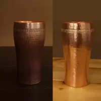 烧烤煎锅烤肉盘平底锅 纯紫铜防烫 烧烤盘 啤酒杯 可乐杯 原色啤酒杯一只