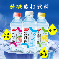 苏打水350ml×24瓶无糖无气弱碱果味苏打水饮料多规格整箱柠檬批发