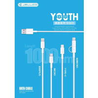 杰力科青春系列升级版数据线/Type-c/苹果/安卓