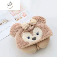 舒适主义小红书可爱卡通小熊兔子连帽U型护颈枕午睡枕头旅行飞机带帽子u枕