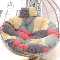 舒适主义加厚吊篮垫子秋千鸟巢藤椅卧室单人吊椅坐垫可拆洗圆形摇篮椅靠垫