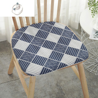 舒适主义日式棉麻坐垫餐桌椅垫北欧马蹄形实木温莎椅子座垫家用凳子垫冬季