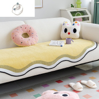 舒适主义沙发垫2023新款网红雪尼尔不规则异形四季通用防滑创意豆腐块坐垫