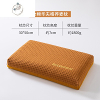 舒适主义华夫格全荞麦壳枕头成人家用护颈椎透气单人宿舍硬枕芯