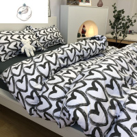 舒适主义可爱萌鸭床单卡通四件套宿舍床上三件套学生被套床品四季通用单人