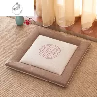 舒适主义家用榻榻米坐垫餐椅垫椅子软垫子四季办公室茶室凳子亚麻透气椅垫