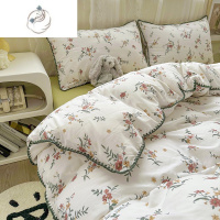 舒适主义水洗棉双层纱四件套床单笠被套学生宿舍床上用品三件套非