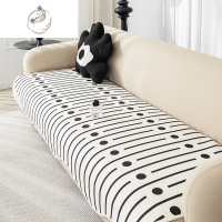 舒适主义极简风异形沙发垫四季通用不规则直排豆腐块坐垫防滑沙发盖布套罩