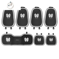 舒适主义汽车坐垫夏季冰丝透气四季通用新款蝴蝶结单片座垫子网红车内座垫