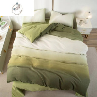 舒适主义[Heika粉丝福利]渐变棉麻双层纱四件套床上简约
