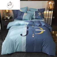 舒适主义四件套床上用品简约北欧风床单被套被罩床笠三件套4