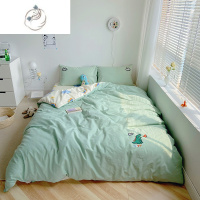 舒适主义[]日式喷火龙水洗三四件套小清新学生被套床单