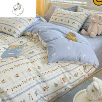 舒适主义四件套100床上用品床单被套被罩床笠2宿舍3单人床三件套4