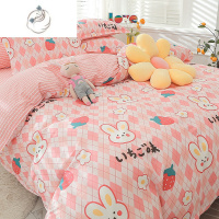 舒适主义卡通儿童床上用品四件套100女孩男孩床单被套床笠三件套4