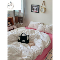 舒适主义[南邮]韩系清新四件套少女的星星被套混搭床单床笠