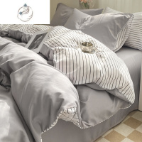 舒适主义南通磨毛被套四件套床上用品非床单床笠宿舍单人三件套男