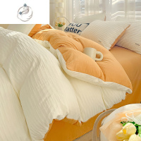 舒适主义ins仙女风四件套小清新泡泡纱床单被罩少女心被套三件套女生可爱4