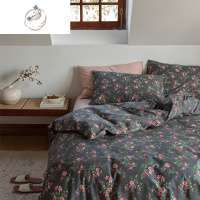 舒适主义La Môme玫瑰花韩式花卉四件套 ins田园风床单被套床笠