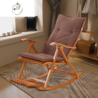 舒适主义躺椅垫子四季通用棉麻藤椅坐垫靠垫一体春秋午休摇摇椅折叠椅坐垫