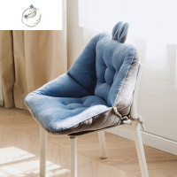 舒适主义坐垫靠背一体办公室久坐屁股垫地上椅子靠垫学生宿舍椅垫毛绒冬季