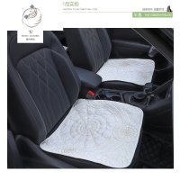 舒适主义汽车坐垫四季通用夏季吸汗棉布座垫驾驶单片后排长条防滑透气纯色