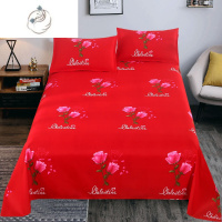 舒适主义床单单件婚庆大红色1.8米喜庆婚礼1.5m网红1.2结婚床用品