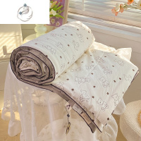 舒适主义A类双层纱水洗大豆纤维夏被空调被夏凉被单人被芯棉被夏季薄被子