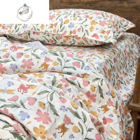 舒适主义刘大姐 单件床单被套斜纹田园风150x200x230双人被单