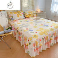 舒适主义新款床罩床裙式床套单件床垫保护套1.5m防滑防尘床单遮丑