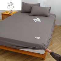 舒适主义A类母婴级原棉床笠单件纯色水洗棉床罩席梦思床垫保护套防尘床单