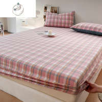 舒适主义色织水洗棉床笠单件100床罩防尘床垫保护罩床单罩套全包