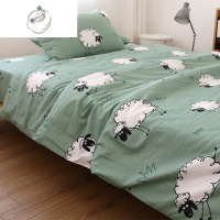 舒适主义绵羊托斯床单卡通被套枕套被罩床笠斜纹可爱动漫三四件套