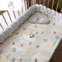 舒适主义婴儿床床单定做拼接床新生儿a类针织宝宝床单有机棉婴儿床品