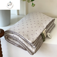 舒适主义A类韩式樱桃小碎花双层纱夏凉被空调被子夏天薄款可机洗