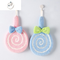 舒适主义擦手巾挂式毛巾布吸水可爱儿童卡通厨房卫生间抹手方巾加厚