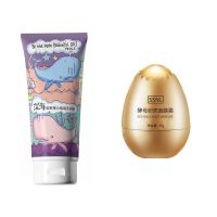 控油洗面奶女学生补水洁面慕斯祛痘祛斑收缩毛孔洁面乳女男士 洗面奶+蛋蛋面霜