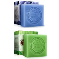 精油皂手工香皂补水保湿清洁沐浴皂控油洁面皂 蓝莓+芦荟(2块装)