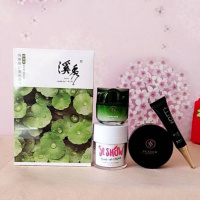 正品护肤品套装洗面奶拍拍水乳保湿霜素颜霜气垫面膜洁面啫喱 保湿霜+素颜霜+气垫+小绿盒