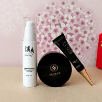 正品护肤品套装洗面奶拍拍水乳保湿霜素颜霜气垫面膜洁面啫喱 洁面+气垫