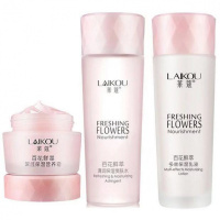 【买一送四】补水保湿套装护肤品水乳液面霜学生多规格 水+乳+霜