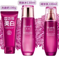 化妆品巨补水套装女保湿淡斑护肤品多效水乳液霜组合正品 洗面奶+爽肤水+精华乳