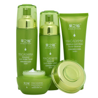 纯植物坚果化妆品套装正品护肤品补水保湿控油淡斑防晒 4件套送气垫+礼品