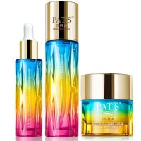 化妆品砰砰套装补水保湿透明质酸砰砰水乳精华面霜护肤品套盒 3件套：水+眼霜+精华液