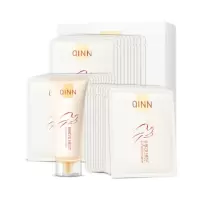 孕妇面膜补水保湿面膜天然燕窝萃取孕妇哺乳期可用面膜贴 面膜30片+洁面乳