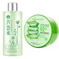 芦荟胶免洗睡眠面膜去粉刺青春痘补水保湿控油 【芦荟胶+芦荟水】夏季必选