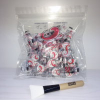 无纺布压缩面膜纸女100片粒 蚕丝超薄隐形一次性面膜扣水疗 玛姬儿50粒+1支硅胶头面膜刷