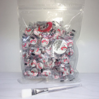 无纺布压缩面膜纸女100片粒 蚕丝超薄隐形一次性面膜扣水疗 玛姬儿100粒+1支水晶杆面膜刷