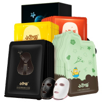 黑白面膜补水保湿亮肤清洁面膜贴14片男女学生正品 补水+润肤+控油祛痘+亮采（31片）